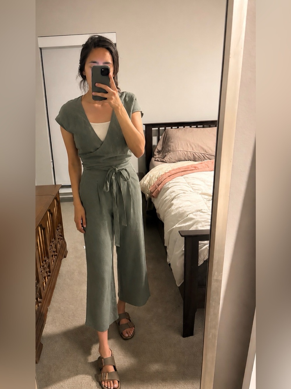 Aritzia Wilfred Brax Linen Jumpsuit